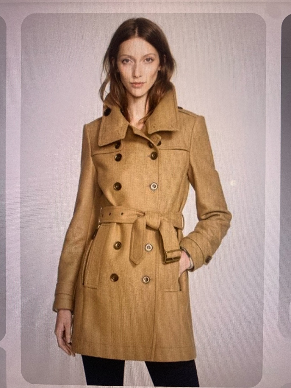 Burberry wood coat